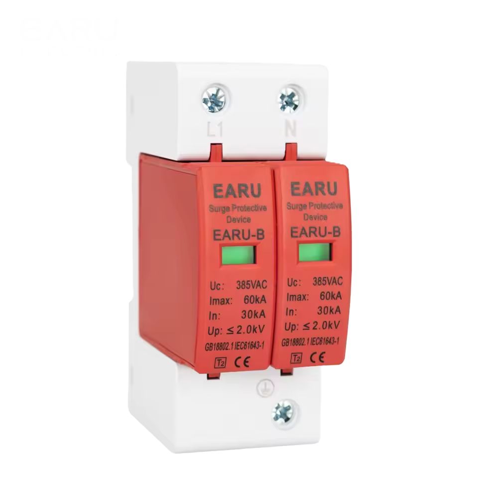 Breaker SPD AC EARU 2P 20-40KA 385V Protector contra Sobretensión (Supresor)