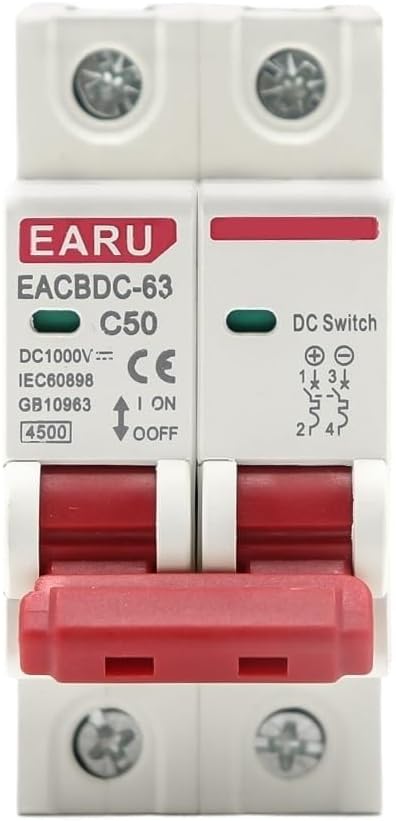 Breaker DC EARU EACBDC-63 2P 25A 1000V